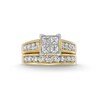 Thumbnail Image 4 of Previously Owned - 2 CT. T.W. Quad Princess-Cut Diamond Soldered Bridal Set in 14K Gold