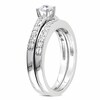 Thumbnail Image 2 of Previously Owned - 1/2 CT. T.W. Diamond Soldered Bridal Set in Sterling Silver