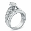 Thumbnail Image 2 of Previously Owned - 3 CT. T.W. Marquise Diamond Soldered Bridal Set in 14K White Gold with Diamond Accents