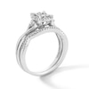 Thumbnail Image 3 of Previously Owned - 1/3 CT. T.W. Multi-Diamond Twist Shank Soldered Bridal Set in 10K White Gold