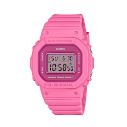 Ladies’ Casio G-Shock Digital Pink Resin Strap Watch with Pink Dial (Model: GMDS5610PP-4)