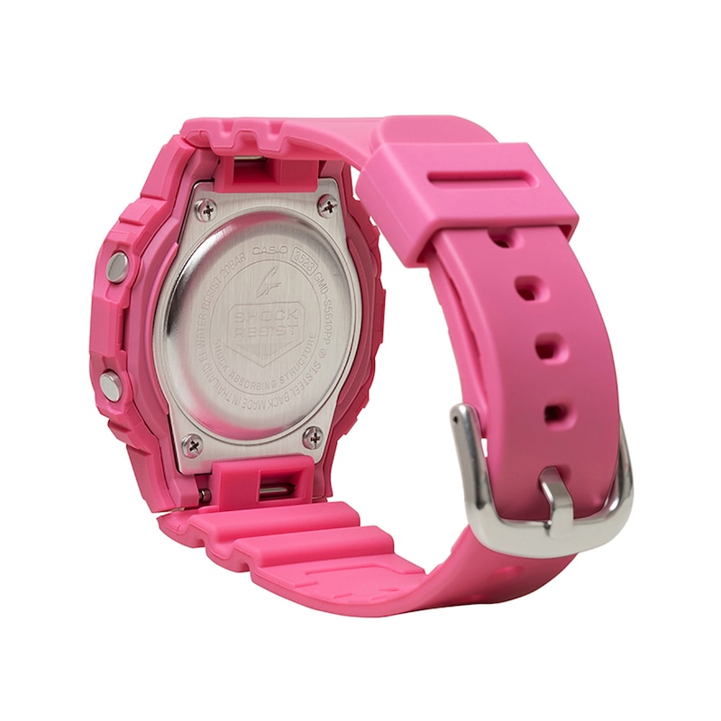 Main Image 2 of Ladies’ Casio G-Shock Digital Pink Resin Strap Watch with Pink Dial (Model: GMDS5610PP-4)