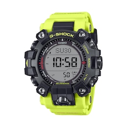 Men's Casio G-Shock Two-Tone Resin Digital Watch with Grey Dial and Yellow Strap (Model: GW9500MRY1A9)