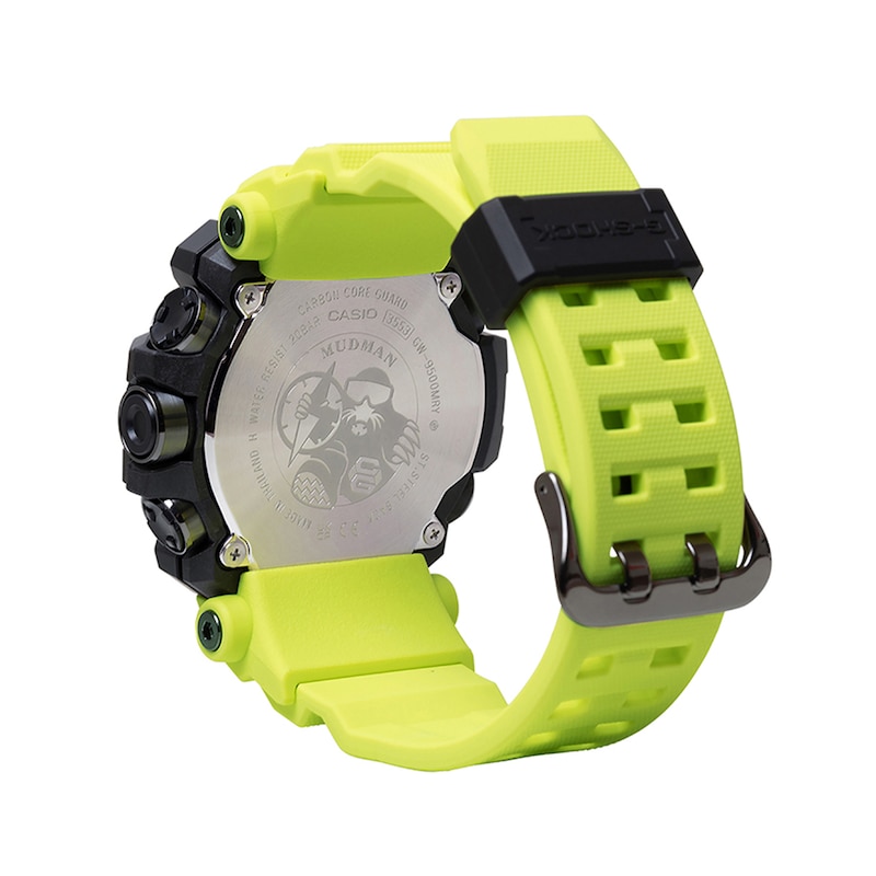 Main Image 2 of Men's Casio G-Shock Two-Tone Resin Digital Watch with Grey Dial and Yellow Strap (Model: GW9500MRY1A9)