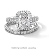 Thumbnail Image 4 of Vera Wang Love Collection 4 CT. T.W. Radiant-Cut Certified Lab-Grown Diamond Engagement Ring in Platinum (F/VS2)