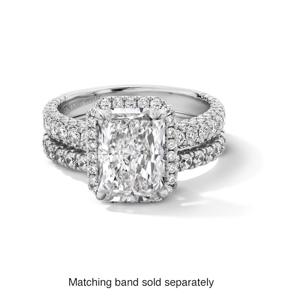 Vera Wang Love Collection 4 CT. T.w. Radiant-Cut Certified Lab-Grown Diamond Engagement Ring in Platinum (F/Vs2)