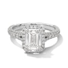 Thumbnail Image 1 of Vera Wang Love Collection 3 CT. T.W. Emerald-Cut Certified Lab-Grown Diamond Engagement Ring in Platinum (F/VS2)