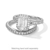 Thumbnail Image 4 of Vera Wang Love Collection 3 CT. T.W. Emerald-Cut Certified Lab-Grown Diamond Engagement Ring in Platinum (F/VS2)
