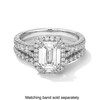 Thumbnail Image 5 of Vera Wang Love Collection 3 CT. T.W. Emerald-Cut Certified Lab-Grown Diamond Engagement Ring in Platinum (F/VS2)