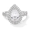 Thumbnail Image 1 of Vera Wang Love Collection 2-1/4 CT. T.W. Pear Certified Lab-Grown Diamond Frame Engagement Ring in Platinum (F/VS2)