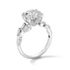 Thumbnail Image 3 of Vera Wang Love Collection 3-1/2 CT. T.W. Certified Lab-Grown Diamond Leaf Shank Engagement Ring in Platinum (F/VS2)