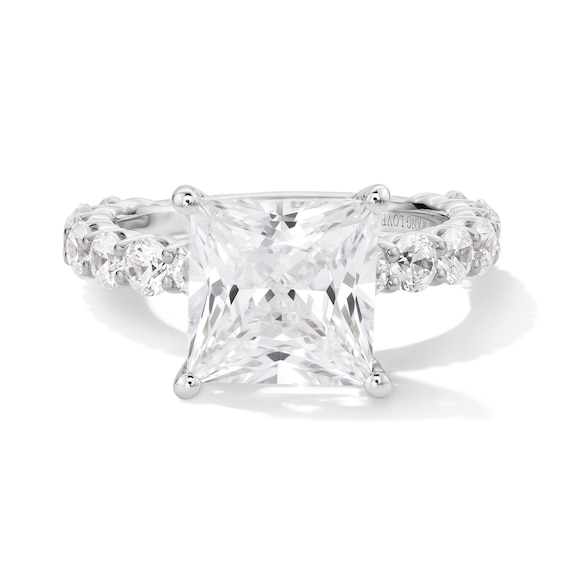 Vera Wang Love Collection 5-1/2 CT. T.w. Princess-Cut Certified Lab-Grown Diamond Engagement Ring in Platinum (F/Vs2)