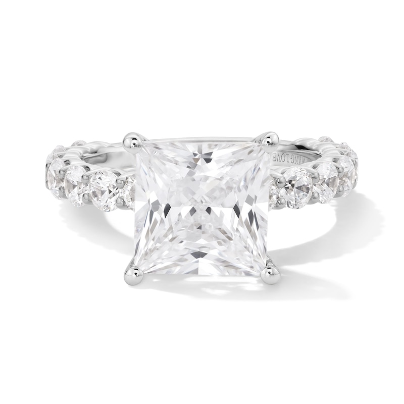 Main Image 1 of Vera Wang Love Collection 5-1/2 CT. T.W. Princess-Cut Certified Lab-Grown Diamond Engagement Ring in Platinum (F/VS2)
