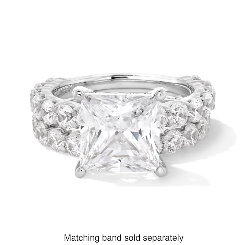 Main Image 5 of Vera Wang Love Collection 5-1/2 CT. T.W. Princess-Cut Certified Lab-Grown Diamond Engagement Ring in Platinum (F/VS2)