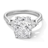 Thumbnail Image 1 of Vera Wang Love Collection 4-1/2 CT. T.W. Cushion-Cut Certified Lab-Grown Diamond Engagement Ring in Platinum (F/VS2)