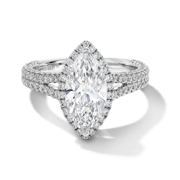 Vera Wang Love Collection 3 CT. T.W. Marquise-Cut Certified Lab-Grown Diamond Engagement Ring in Platinum (F/VS2)