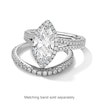 Thumbnail Image 4 of Vera Wang Love Collection 3 CT. T.W. Marquise-Cut Certified Lab-Grown Diamond Engagement Ring in Platinum (F/VS2)