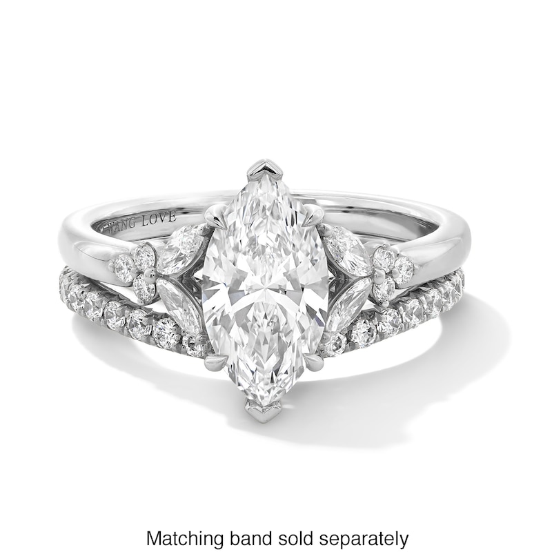 Main Image 5 of Vera Wang Love Collection 1-7/8 CT. T.W. Marquise-Cut Certified Lab-Grown Diamond Engagement Ring in Platinum (F/VS2)