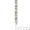Thumbnail Image 2 of 1/2 CT. T.W. Diamond Link Bracelet in Solid Two-Tone Stainless Steel - 8.25”