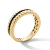 Thumbnail Image 2 of 1/2 CT. T.W. Black Diamond Fashion Band in 10K Gold with Black Rhodium