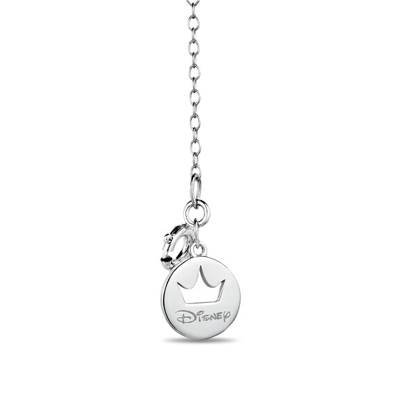 Enchanted Disney Cinderella 75th Anniversary Kyanite, Sapphire and 1/10 CT. T.w. Diamond Necklace in Sterling Silver