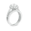 Thumbnail Image 2 of Previously Owned - Celebration Ideal 2-1/2 CT. T.W. Diamond Frame Soldered Bridal Set in 14K White Gold