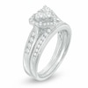 Thumbnail Image 2 of Previously Owned - 3/4 CT. T.W. Diamond Heart Soldered Bridal Set in 14K White Gold