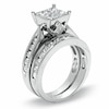 Thumbnail Image 2 of Previously Owned - 2 CT. T.W. Quad Princess-Cut Diamond Soldered Bridal Set in 14K White Gold