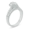 Thumbnail Image 2 of Previously Owned - 1 CT. T.W. Multi-Diamond Pear-Shaped Frame Soldered Bridal Set in 14K White Gold