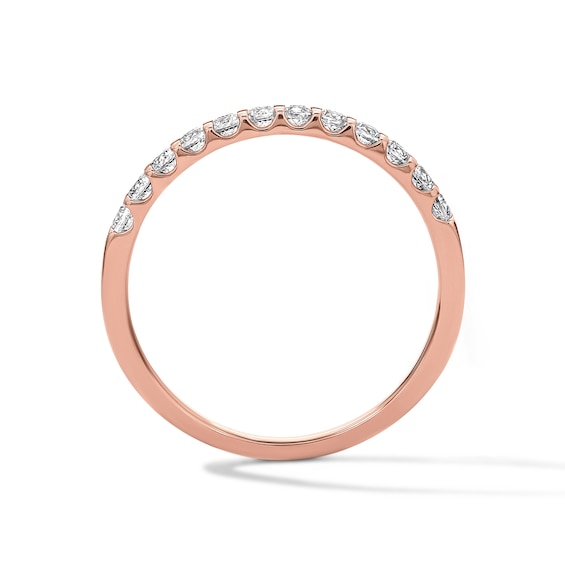 1/3 CT. T.w. Certified Diamond Band in 18K Rose Gold (F/I1)
