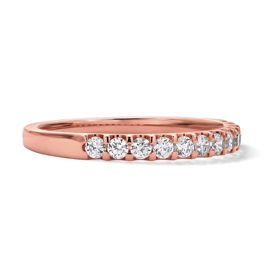 1/3 CT. T.w. Certified Diamond Band in 18K Rose Gold (F/I1)