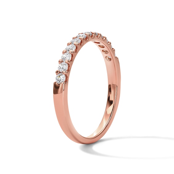 1/3 CT. T.w. Certified Diamond Band in 18K Rose Gold (F/I1)