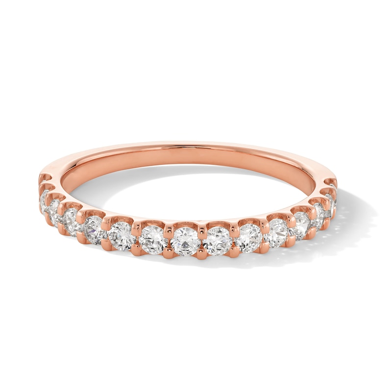 Main Image 1 of 1/2 CT. T.W. Certified Lab-Grown Diamond Anniversary Band in 14K Rose Gold (F/VS2)