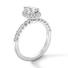 Thumbnail Image 2 of 1-1/2 CT. T.W. Pear-Shaped Certified Lab-Grown Diamond Frame Ring in 14K White Gold (F/SI2)