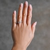 Thumbnail Image 2 of 1-1/2 CT. T.W. Cushion-Cut Certified Lab-Grown Diamond Frame Ring in 14K White Gold (F/SI2)
