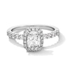 Thumbnail Image 1 of 1-1/2 CT. T.W. Elongated Cushion-Cut Certified Lab-Grown Diamond Frame Ring in 14K White Gold (F/VS2)