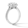 Thumbnail Image 2 of 2-5/8 CT. T.W. Certified Elongated Cushion-Cut Lab-Grown Diamond Frame Ring in 14K White Gold (F/VS2)