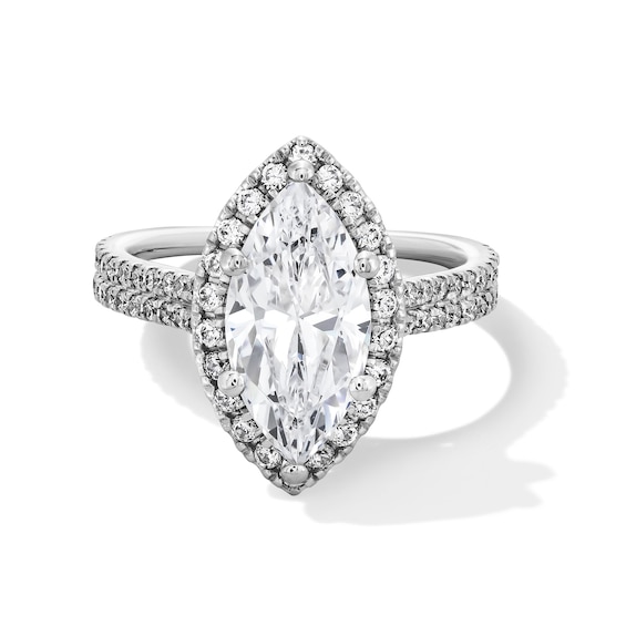 2-5/8 CT. T.w. Marquise-Cut Certified Lab-Grown Diamond Frame Ring in 14K White Gold (F/Si2)