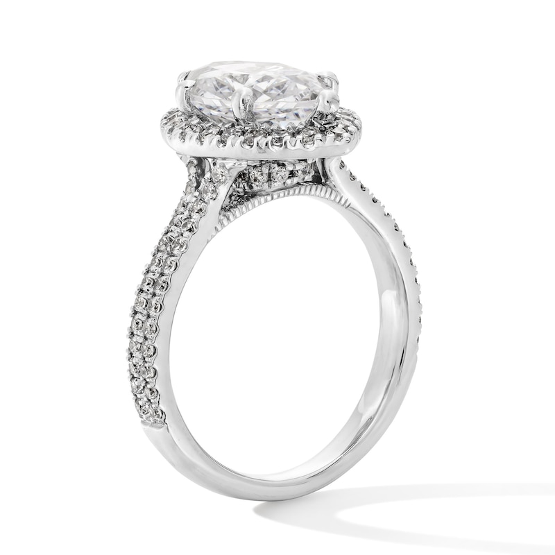 Main Image 2 of 2-5/8 CT. T.W. Marquise-Cut Certified Lab-Grown Diamond Frame Ring in 14K White Gold (F/SI2)