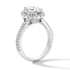 Thumbnail Image 2 of 2-5/8 CT. T.W. Pear-Shaped Certified Lab-Grown Diamond Frame Ring in 14K White Gold (F/SI2)