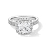 Thumbnail Image 1 of 2-5/8 CT. T.W. Cushion-Cut Certified Lab-Grown Diamond Frame Ring in 14K White Gold (F/SI2)