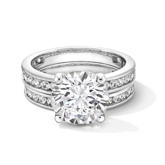 5 CT. T.w. Certified Lab-Grown Diamond Bridal Set in 14K White Gold (F/Vs2)