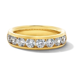 2 CT. T.W. Certified Lab-Grown Diamond Channel-Set Band in 10K Gold (F/VS2)