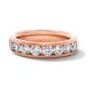 Thumbnail Image 1 of 2 CT. T.W. Certified Lab-Grown Diamond Channel-Set Band in 10K Rose Gold (F/VS2)