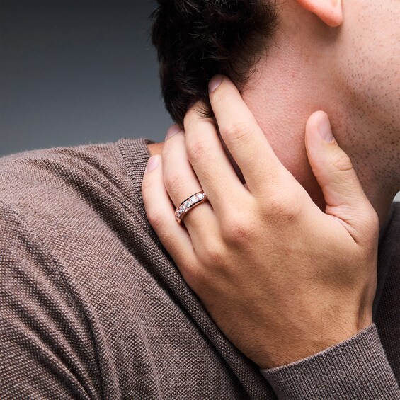 2 CT. T.w. Lab-Grown Diamond Channel-Set Band in 10K Rose Gold (F/Vs2)