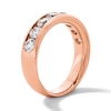 Thumbnail Image 3 of 2 CT. T.W. Certified Lab-Grown Diamond Channel-Set Band in 10K Rose Gold (F/VS2)