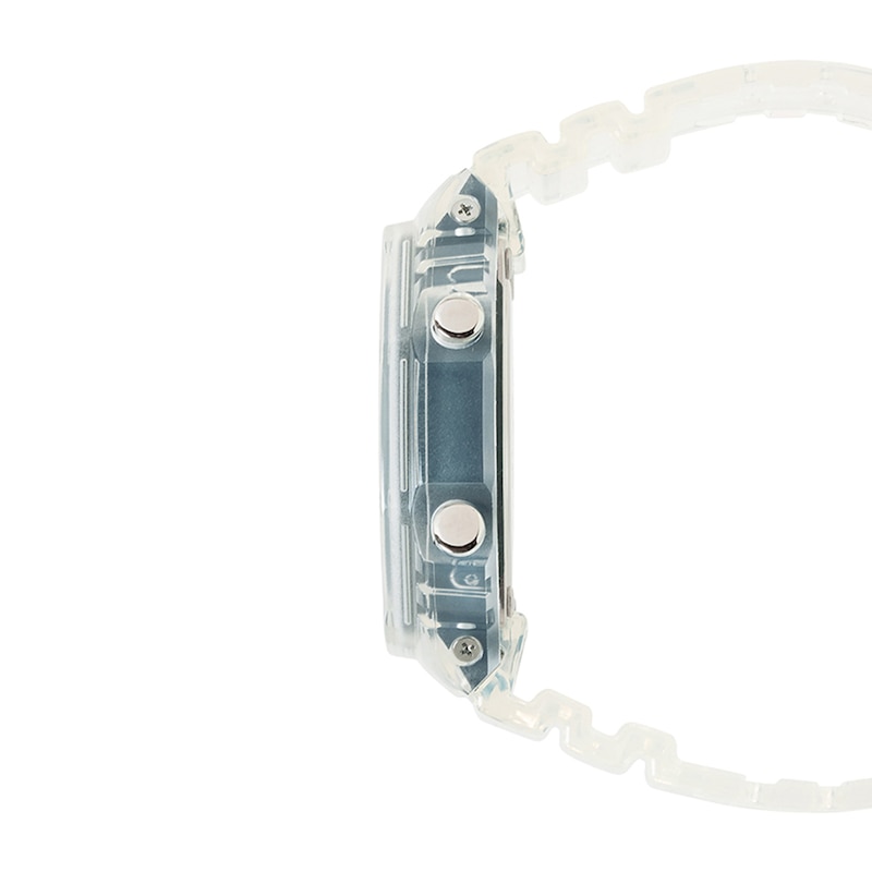 Main Image 3 of Men’s Casio G-Shock Analog Digital Clear Resin Strap Watch with Blue Dial (Model: GA2100BM-7A2)