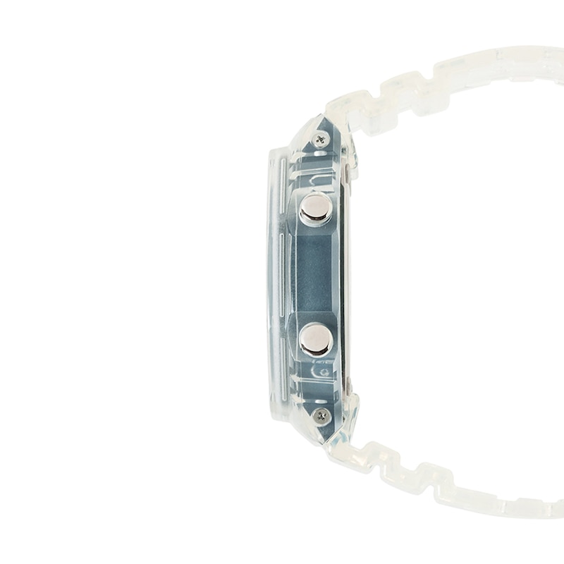 Main Image 3 of Men’s Casio G-Shock Hybrid Clear Resin Strap Watch with Copper-Tone Dial (Model: GA2100BM-7A5)