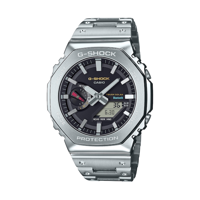 Main Image 1 of Men's Casio G-Shock Full Metal Analog Digital Stainless Steel Bracelet Watch with Black Dial (Model: GMB2100SD-1C)