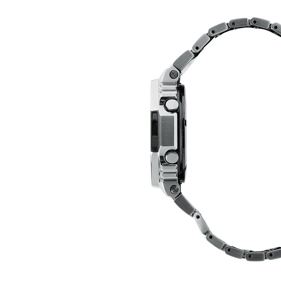 Men's Casio G-Shock Full Metal Analog Digital Stainless Steel Bracelet Watch with Black Dial (Model: Gmb2100Sd-1C)